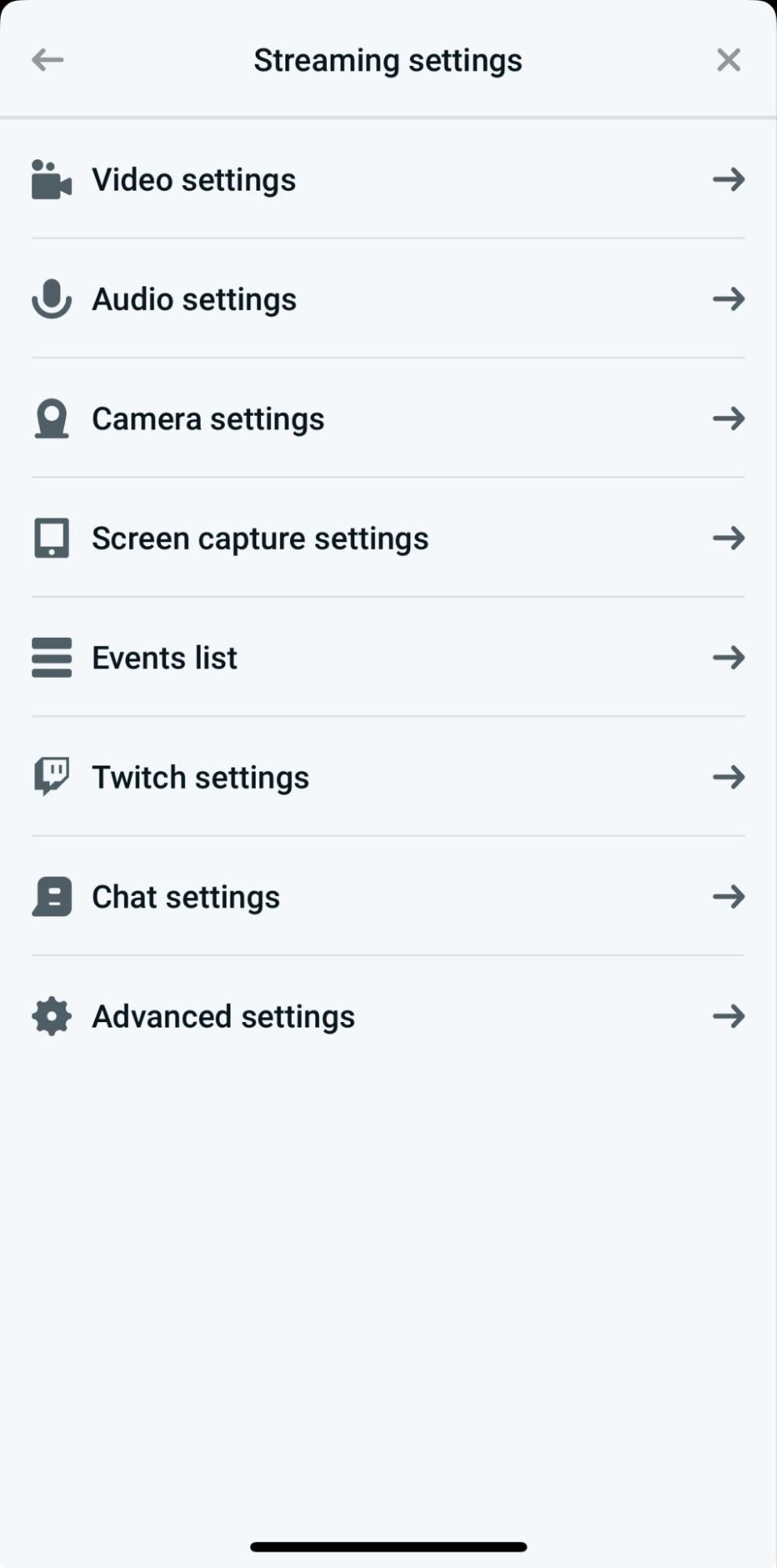 streamlabs mobile ios stream settings